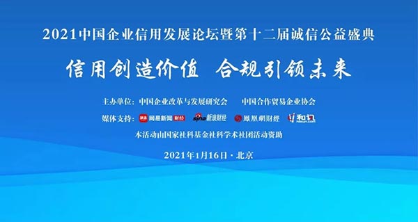 《中国企业信用发展报告2020》在京发布